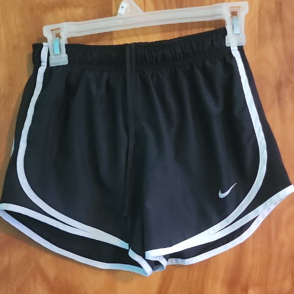Nike Women's Dri-Fit 0Black and White Athletic Shorts